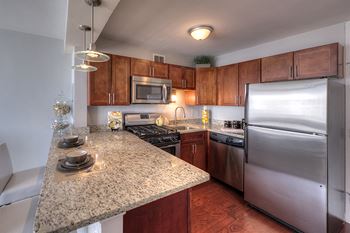 Efficient Appliances In Kitchen, at Prairie Shores, Chicago Illinois